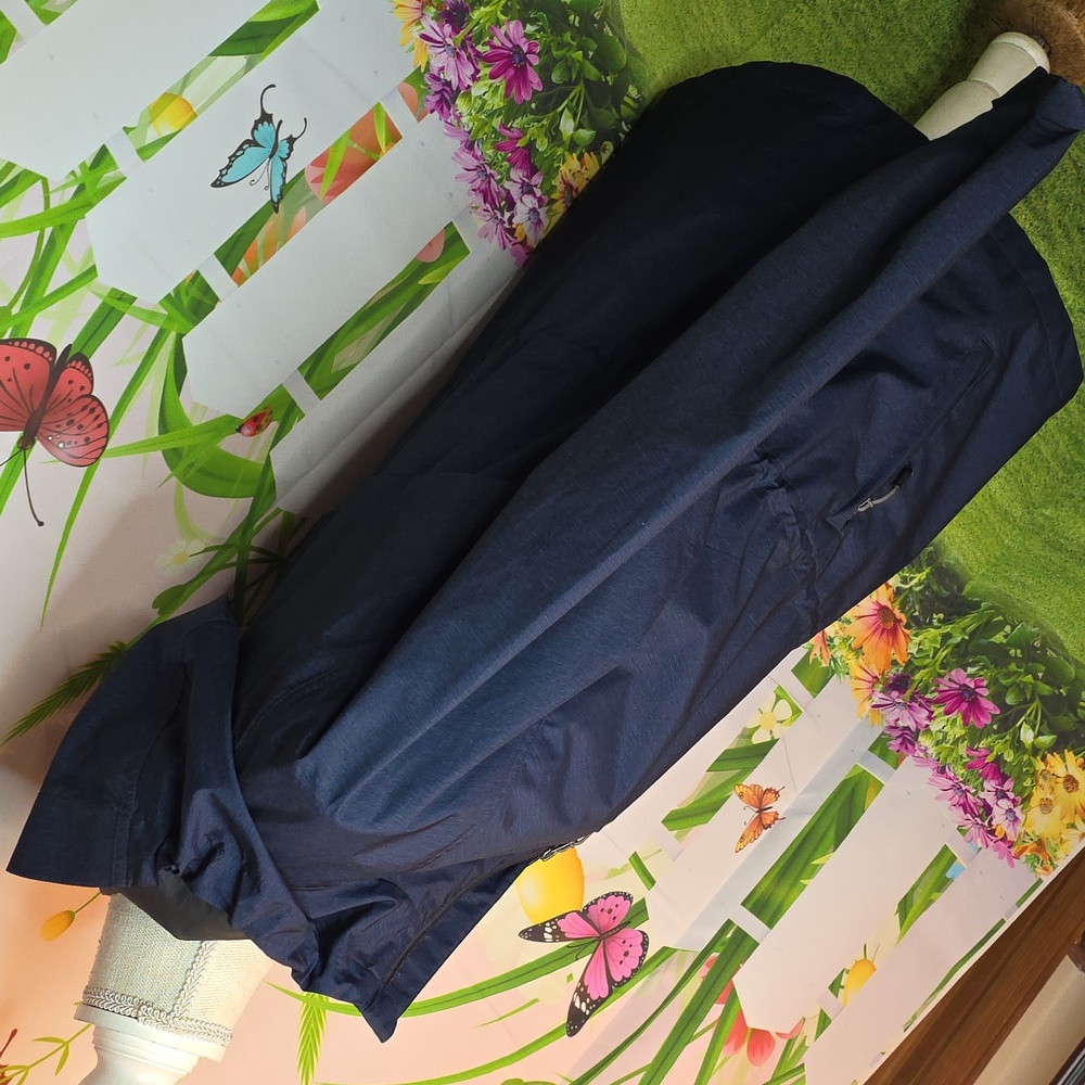 32 Degrees Cool Women's Dark Blue Hooded Spring Jacket In Small - Picture 4 of 9